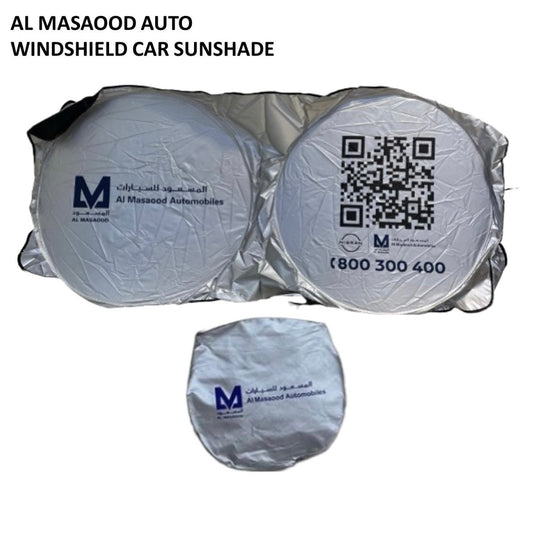 Windshield Car Sunshade Al Masaood Auto with QR Code
