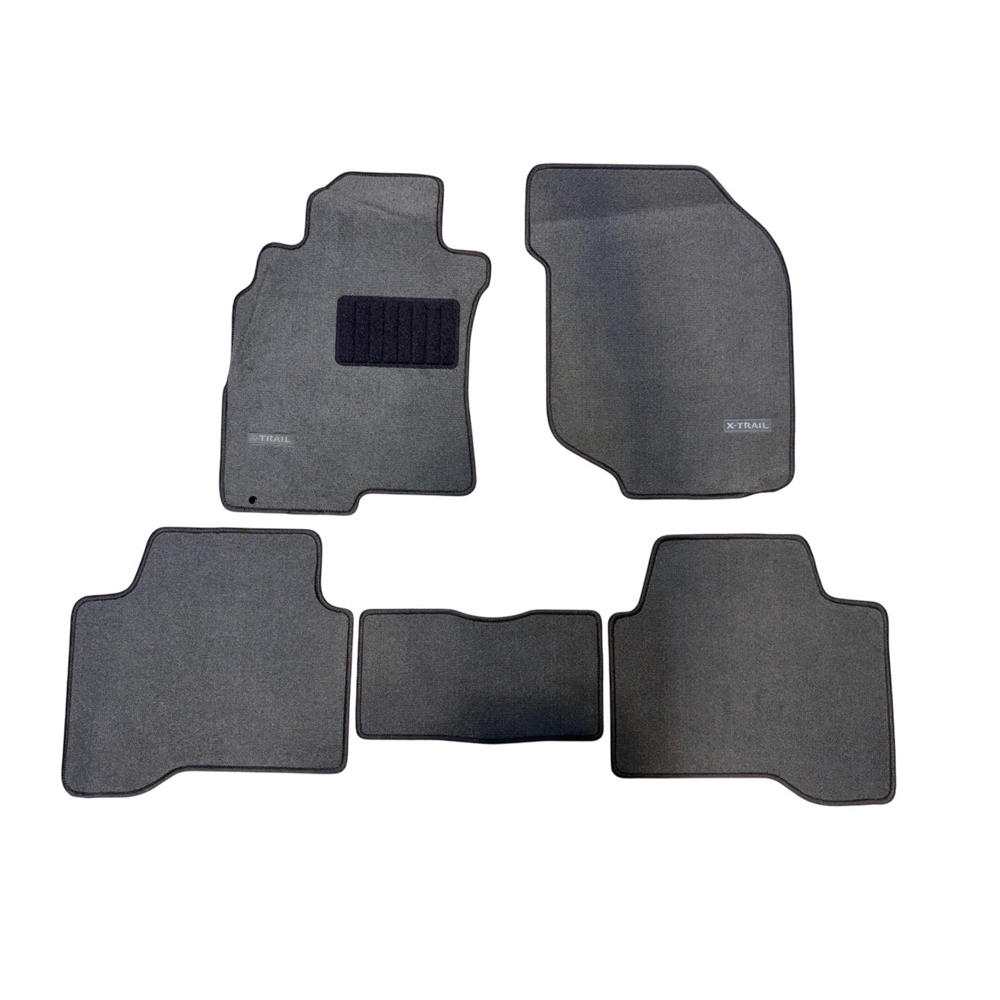 Nissan X-Trail 2000-2007 Grey Floor Mats with Logo (5 pieces)