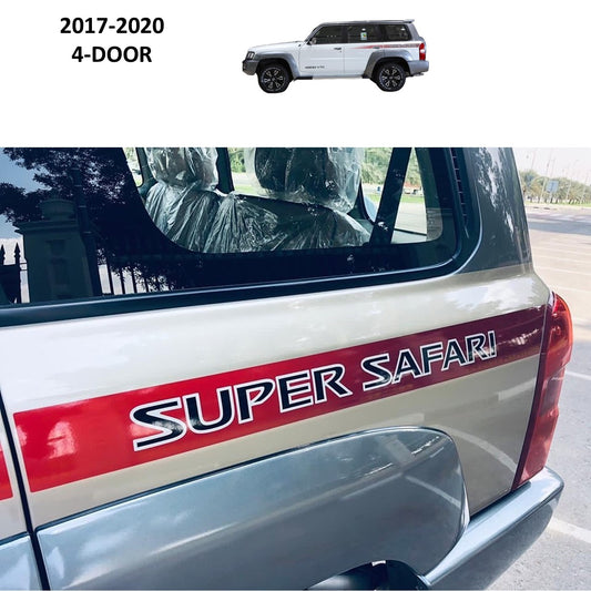 Super Safari 4-door 2017-2020 Side Stripe Stickers - Nissan Patrol Y61 VTC GU