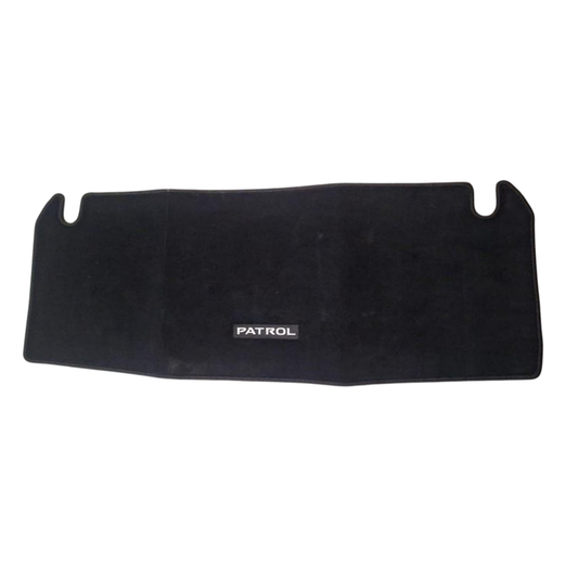 Nissan Patrol Y62 Black Trunk Floor Mat with Logo