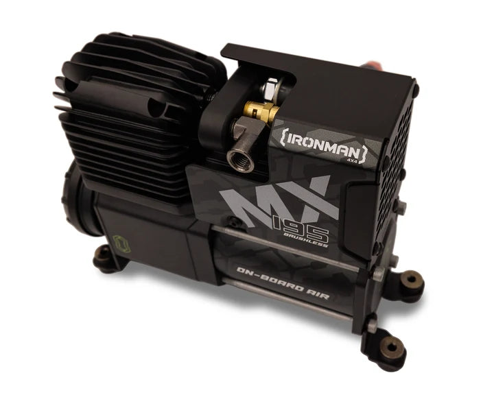 Ironman 4x4 MX195 Heavy Duty 12V On-Board Brushless Air Compressor (195L/Min)