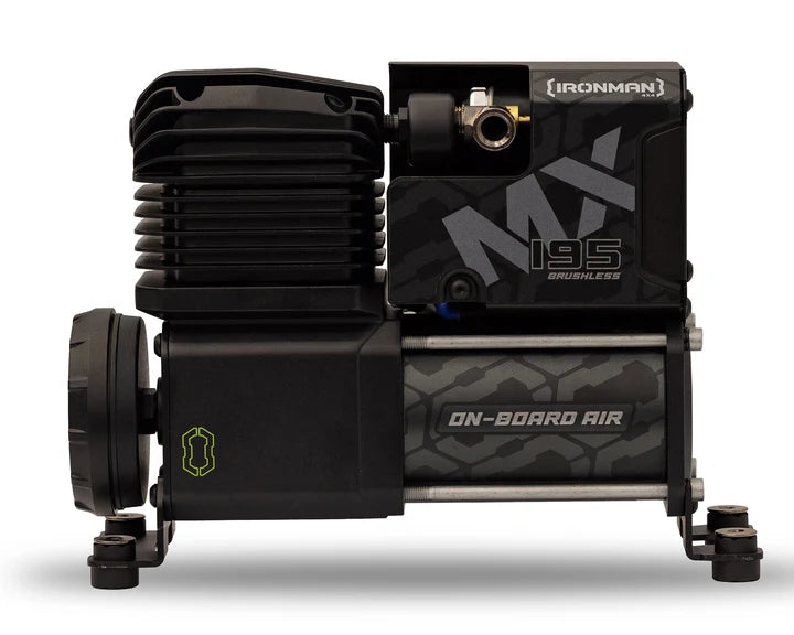 Ironman 4x4 MX195 Heavy Duty 12V On-Board Brushless Air Compressor (195L/Min)