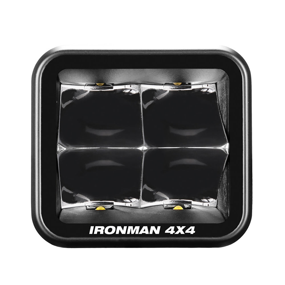 Ironman 4x4 40W Bright LED Cube Light - Spot Beam / Clear Lens (Single Unit)