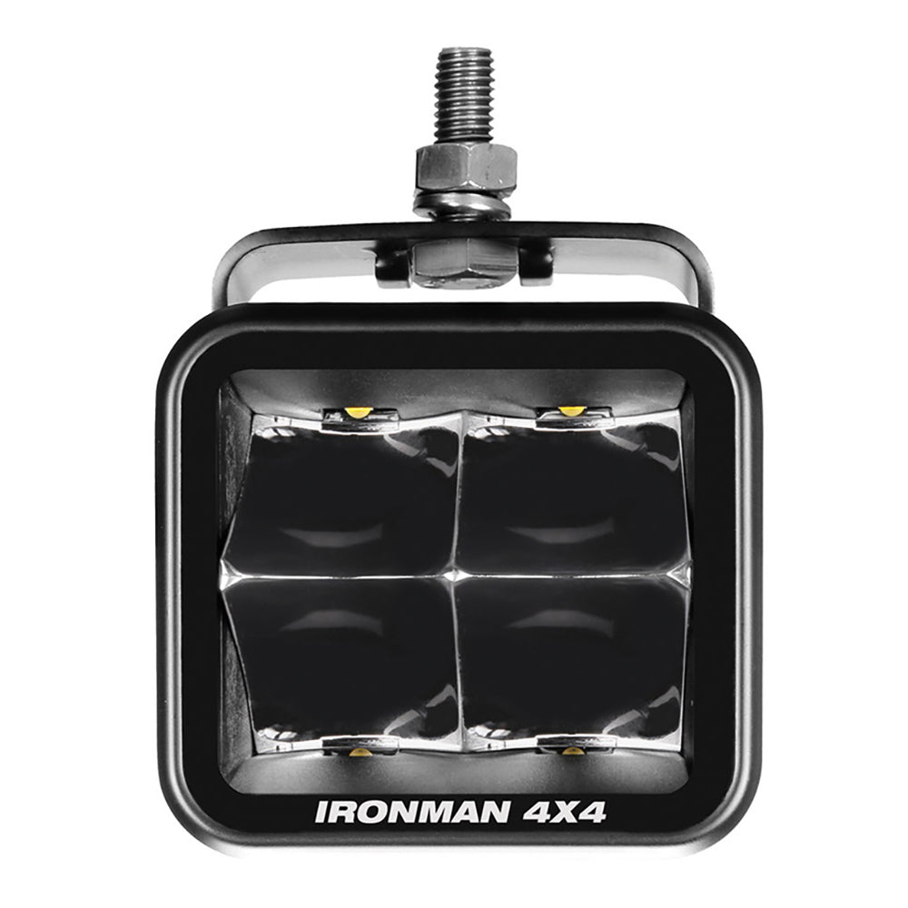 Ironman 4x4 40W Bright LED Cube Light - Spot Beam / Clear Lens (Single Unit)