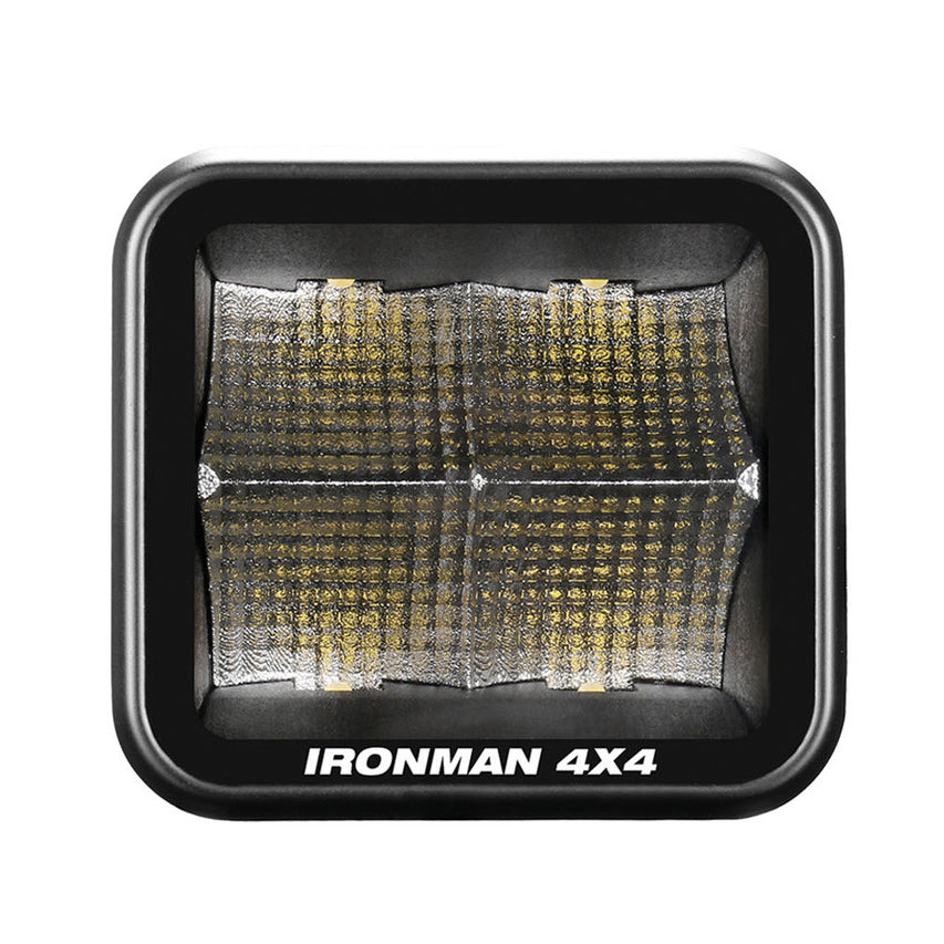 Ironman 4x4 40W Bright LED Cube Light - Flood Beam / Clear Lens (Single Unit)