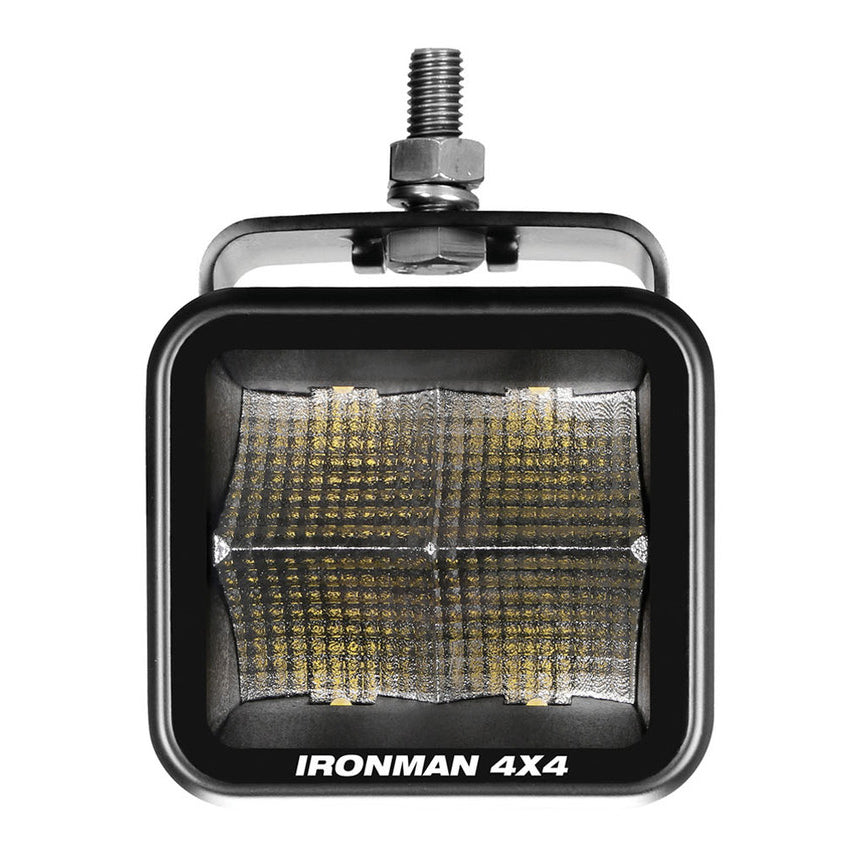 Ironman 4x4 40W Bright LED Cube Light - Flood Beam / Clear Lens (Single Unit)