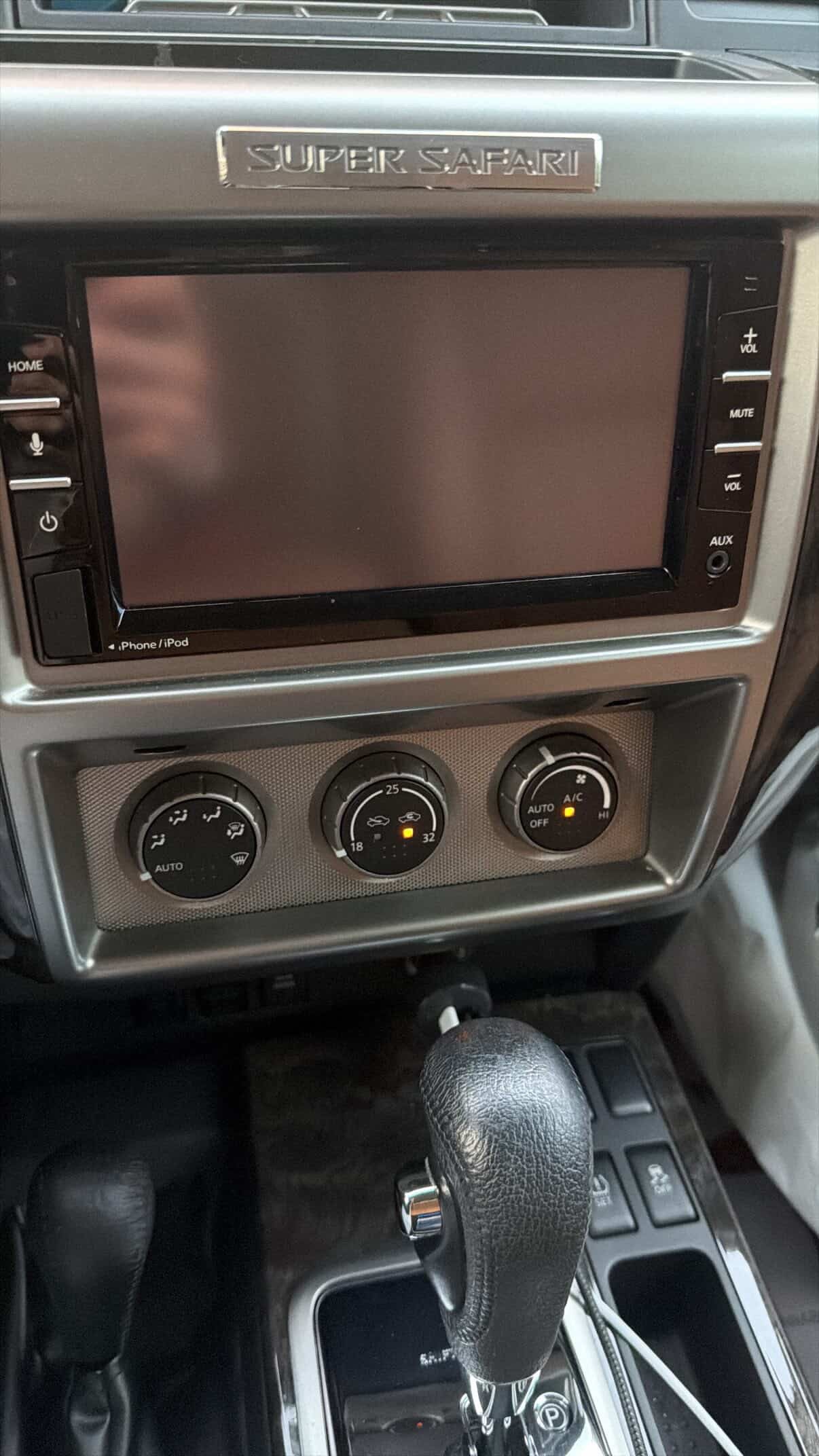 Super Safari Front Screen with Apple CarPlay Nissan Patrol Y61 VTC GU (2023 model) and Y62
