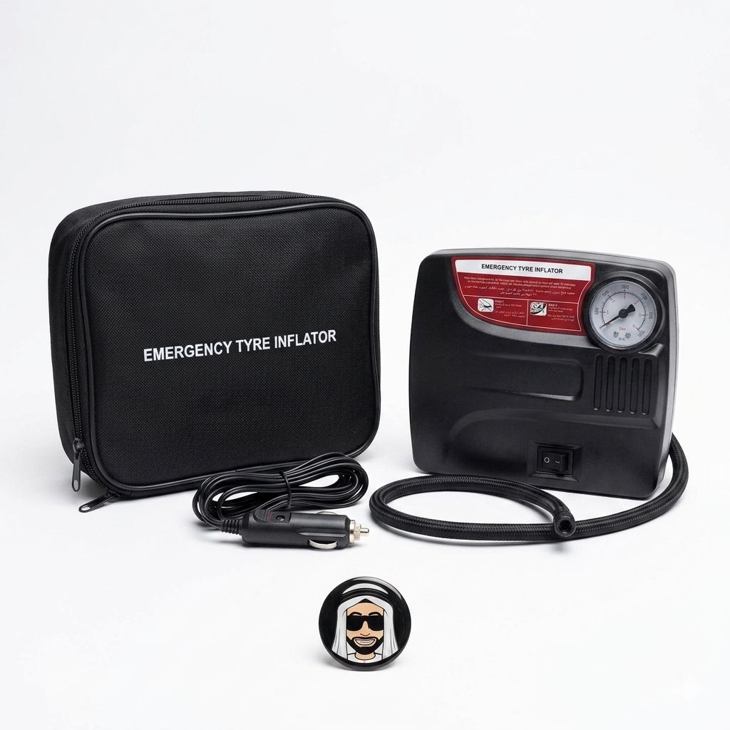 Mini Emergency Air Compressor Tyre Inflator Pump (Universal)