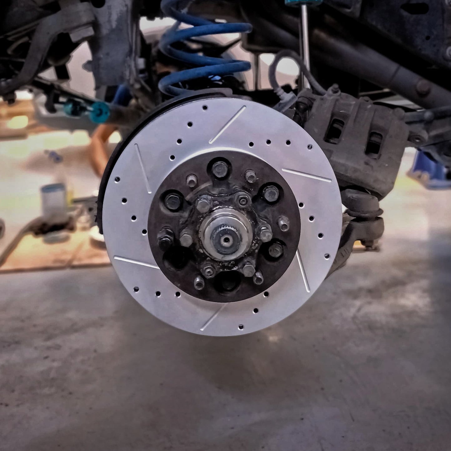 Patrol Y61 SWB & 4500 - Front Drilled and Slotted Brake Disc Rotors by PowerStop Evolution CBR6440XPR