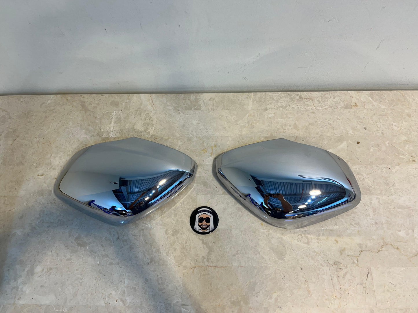Chrome Side Mirror Covers Nissan Patrol Y62 (OEM)
