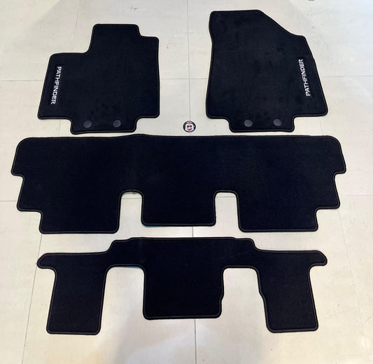 Nissan Pathfinder R53 7 Seater Floor Mats with Logo