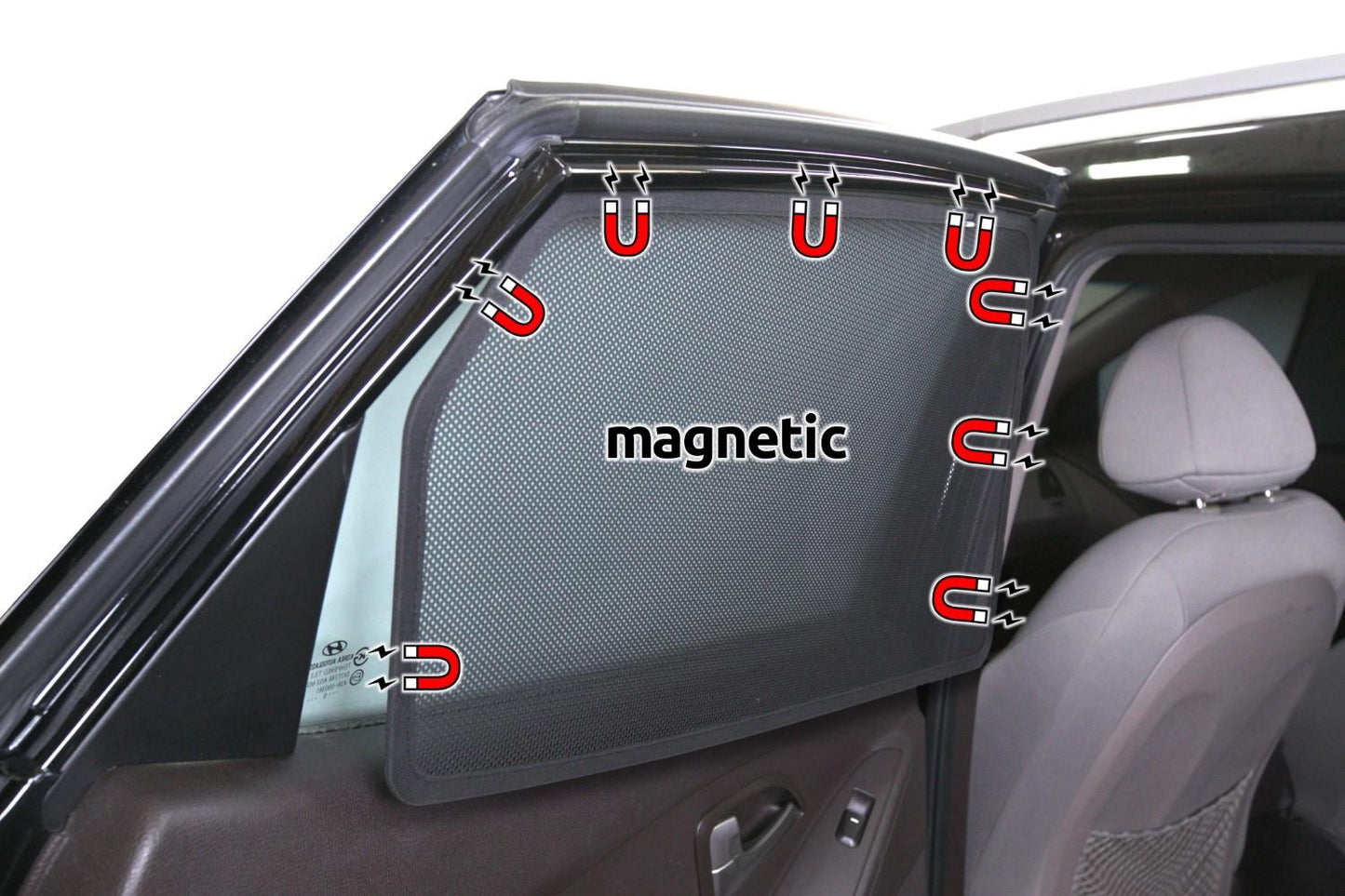 Magnetic Laser Sun Shades Kit - Toyota Land Cruiser LC200 (5 pieces)