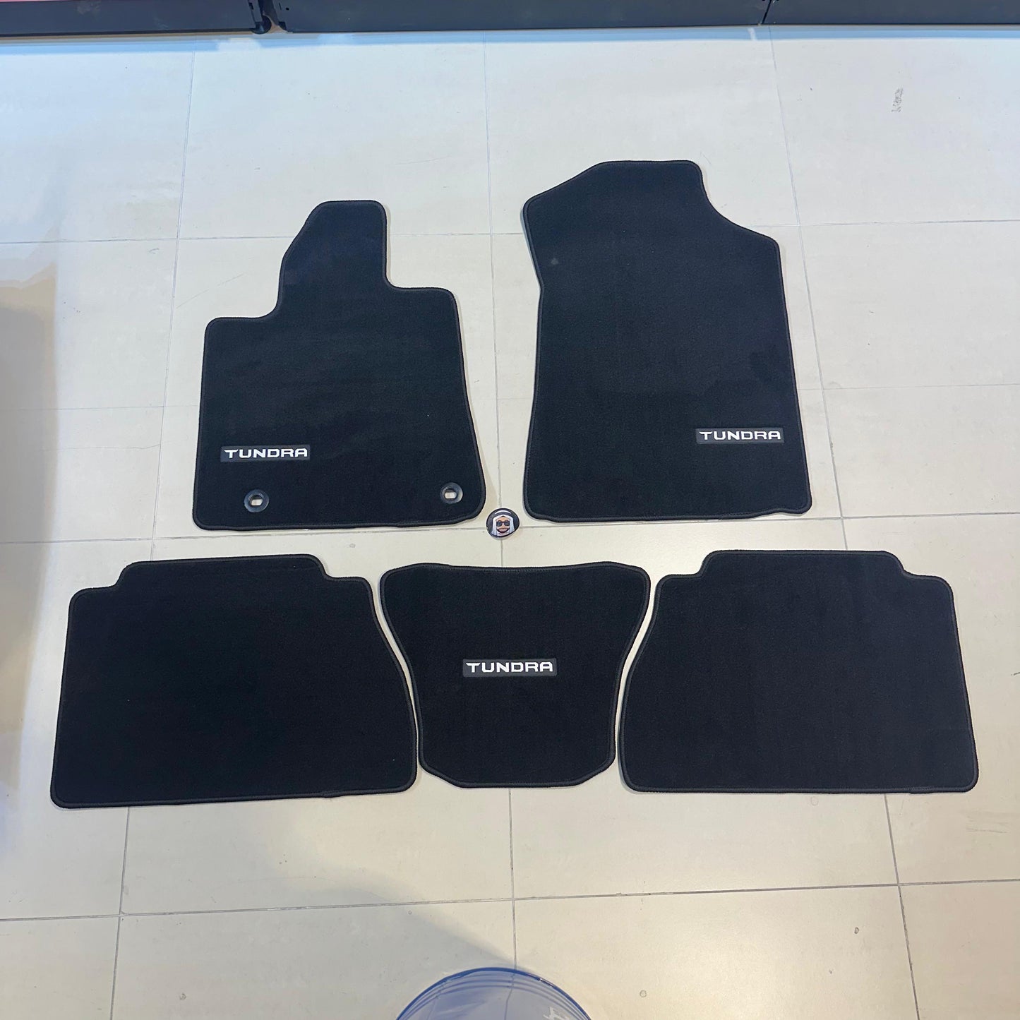 Toyota Tundra 2007-2021 Luxury Black Floor Mats with Logo (5 pieces)
