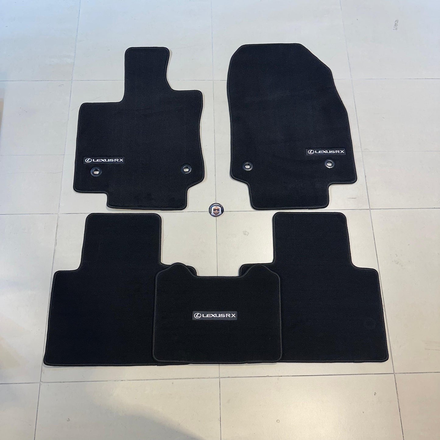 Lexus RX 2023+ Luxury Black Floor Mats with Logo