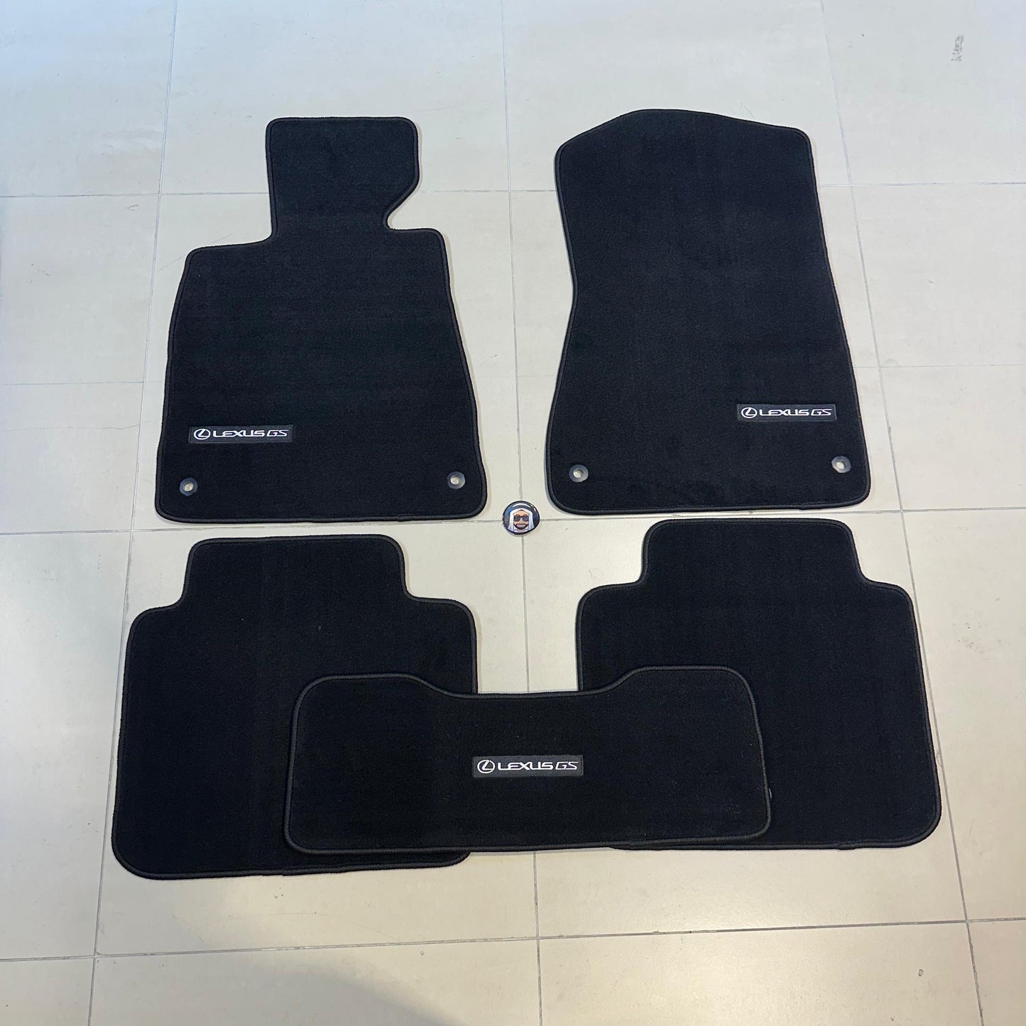 Lexus GS 2006-2011 Luxury Black Floor Mats with Logo