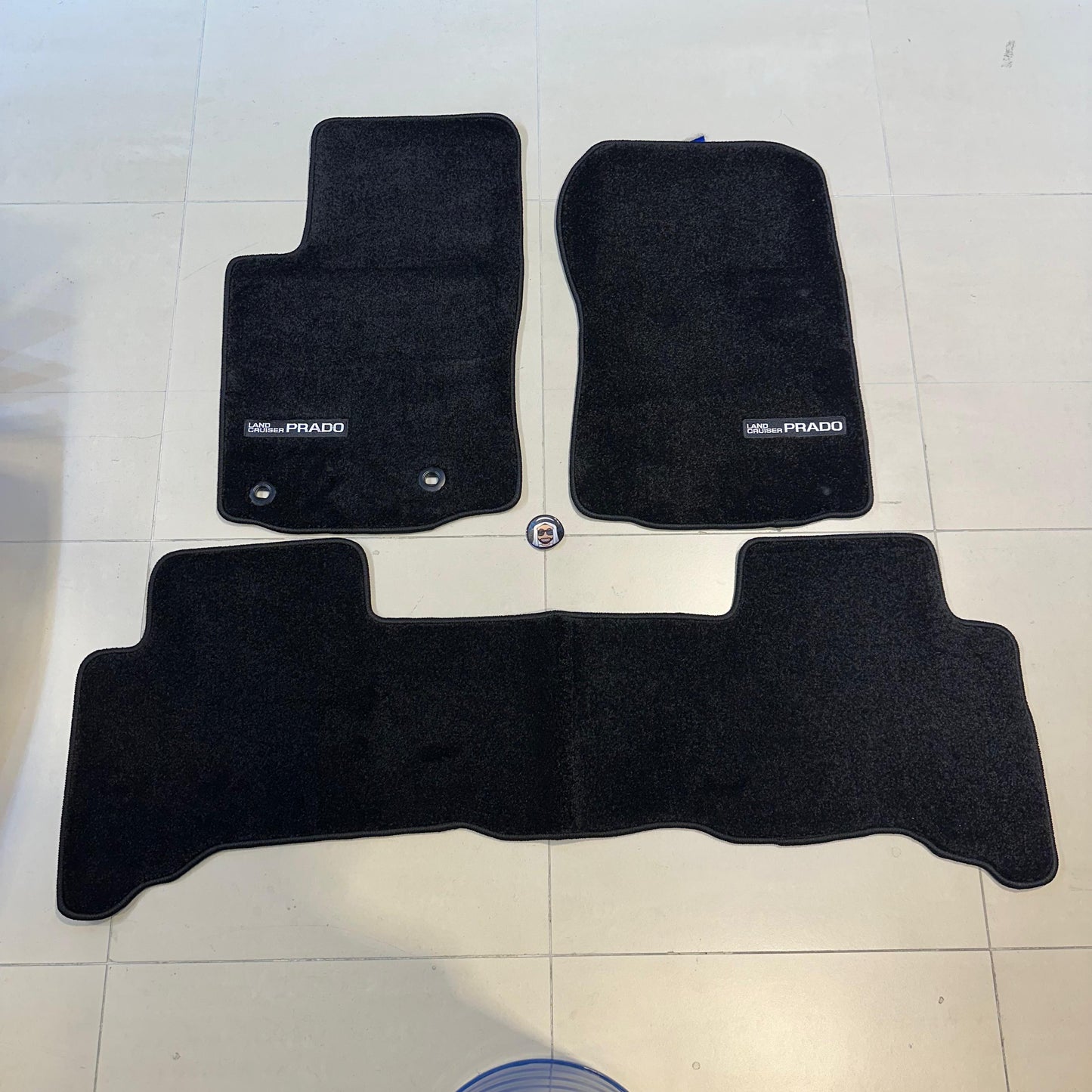 Toyota Prado 2010-2023 Luxury Black Floor Mats with Logo