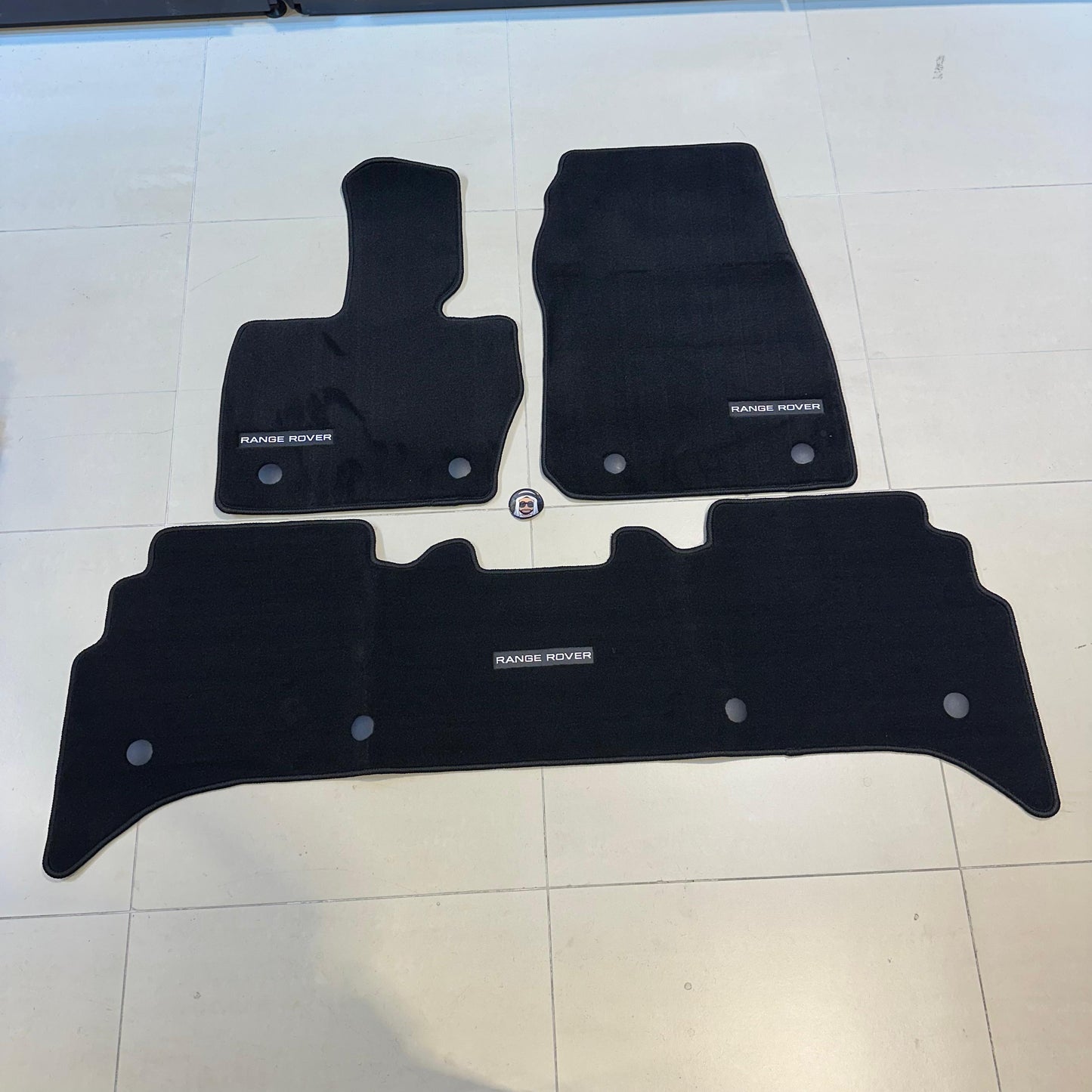 Range Rover Sport 2023+ Luxury Black Floor Mats with Logo