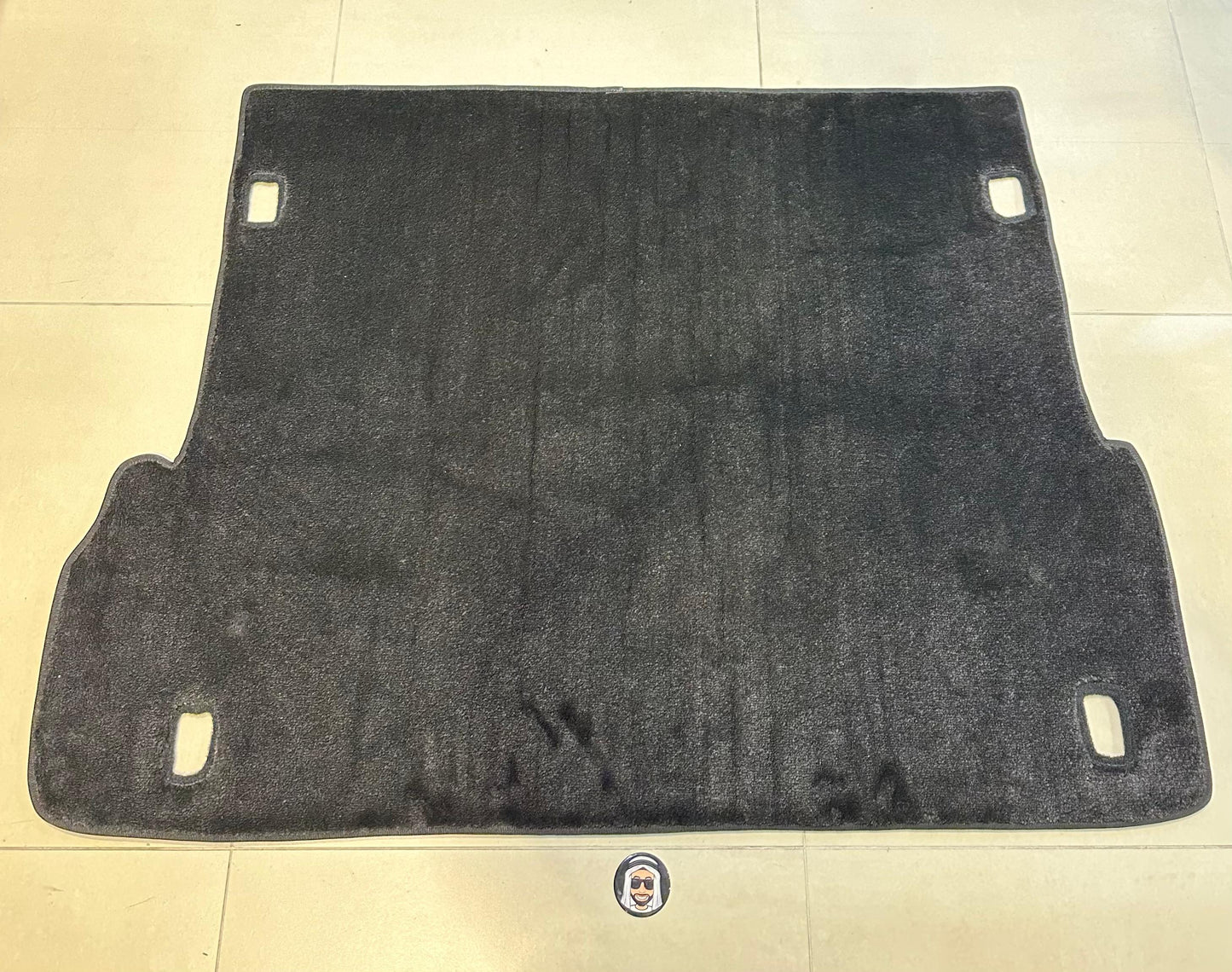 Black Rear Trunk Floor Mat – Toyota Prado (2010–2024)