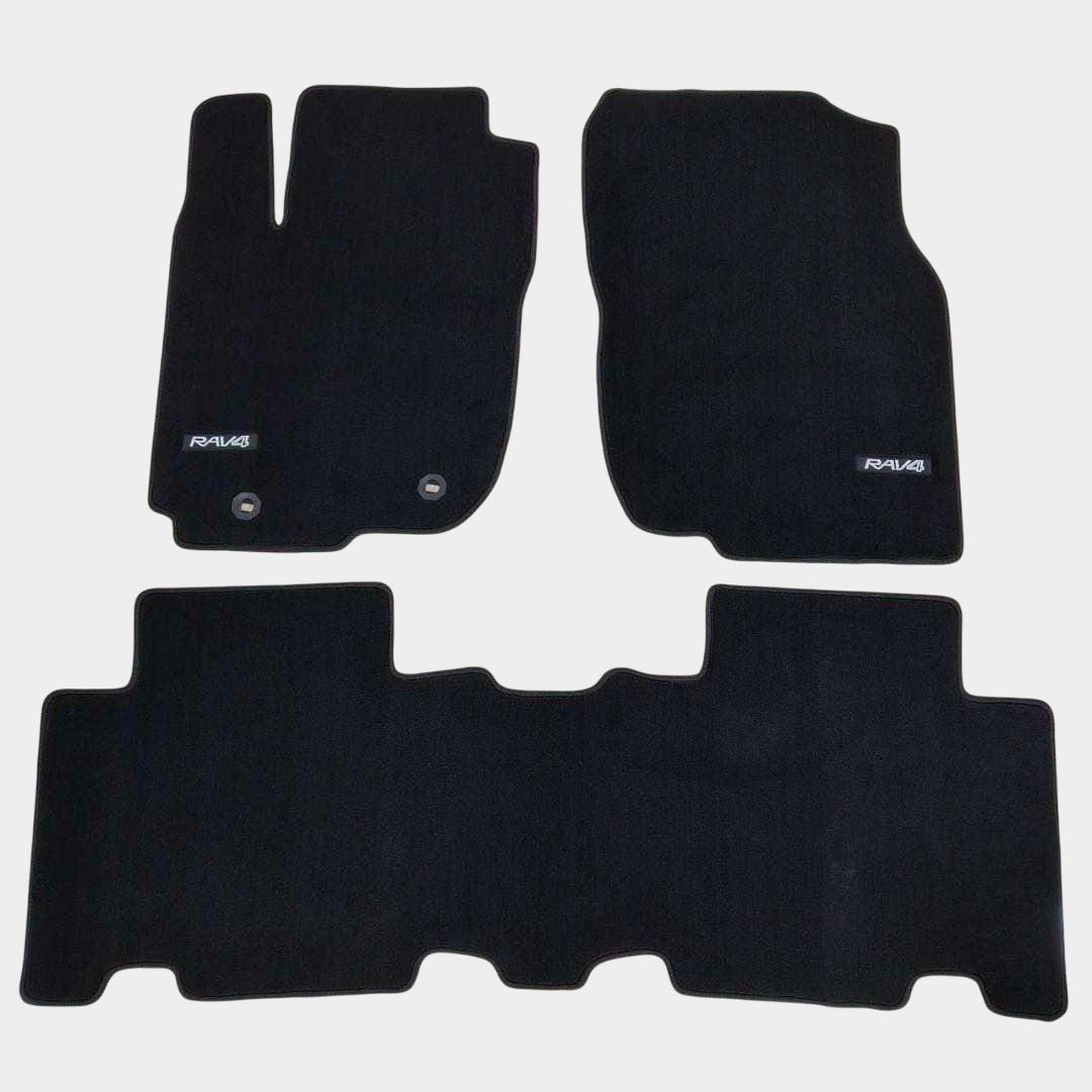 Toyota RAV4 2013-2018 Luxury Black Floor Mats with Logo