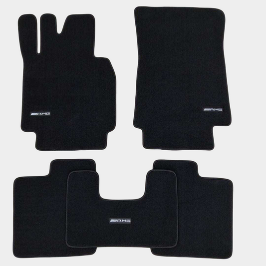 Mercedes G Class 2002-2018 Luxury Black Floor Mats with AMG Logo (G500 G63)