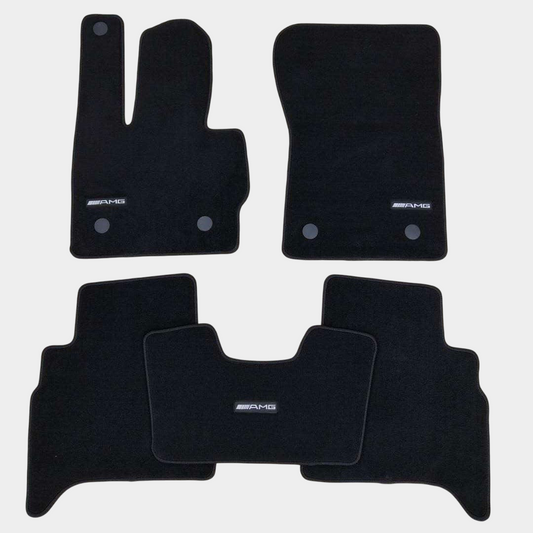 Mercedes G Class 2019-2025 Luxury Black Floor Mats with AMG Logo (G500 G63)
