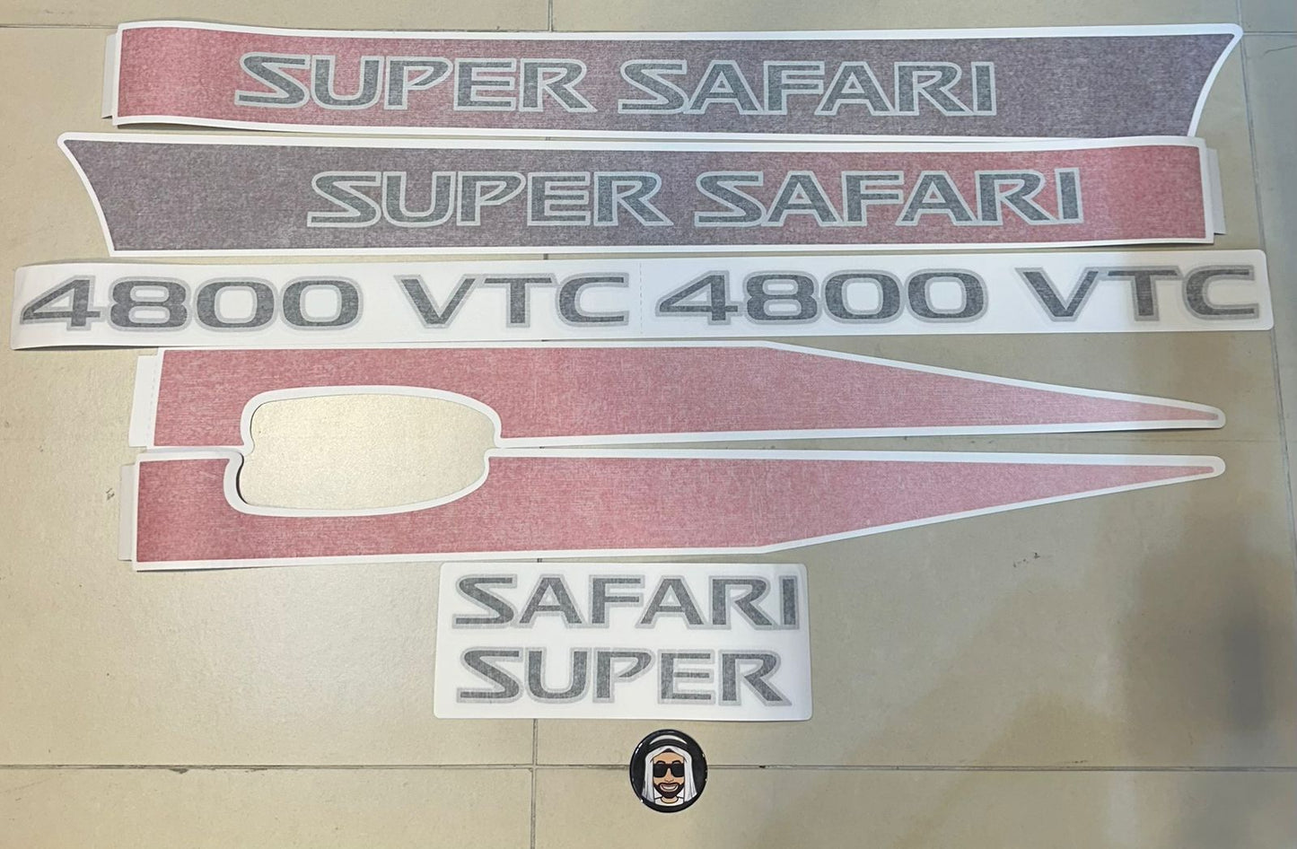 Super Safari 4-door 2017-2020 Side Stripe Stickers - Nissan Patrol Y61 VTC GU (Copy One)