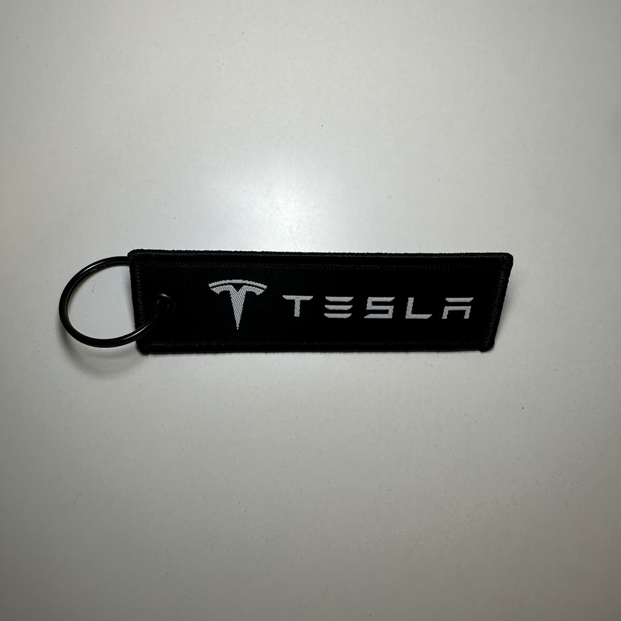 Tesla Black Key Chain