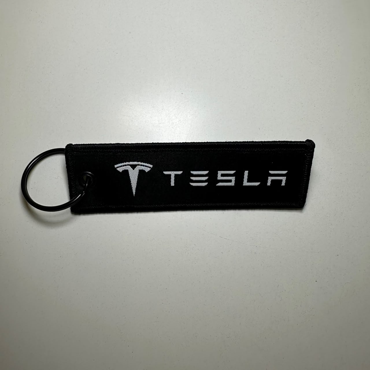 Tesla Black Key Chain
