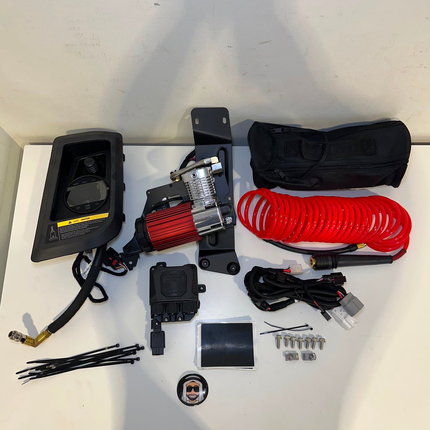 Integrated Digital Air Compressor Pump Tyre Inflator and Deflator - Toyota Prado LC250