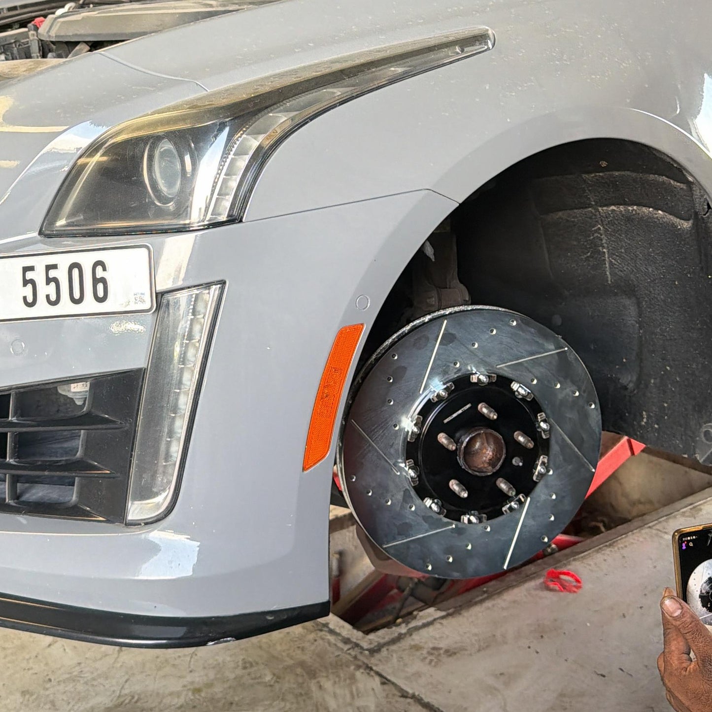 Camaro ZL1 CTS-V 390mm 2-Piece Floating Front Drilled and Slotted Brake Disc Rotors by PowerStop Track Day AR84100XPR