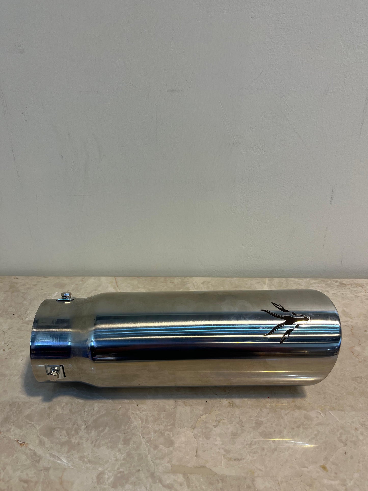 Gazelle Exhaust Tip with Gazelle Logo Nissan Patrol Y61 VTC GU