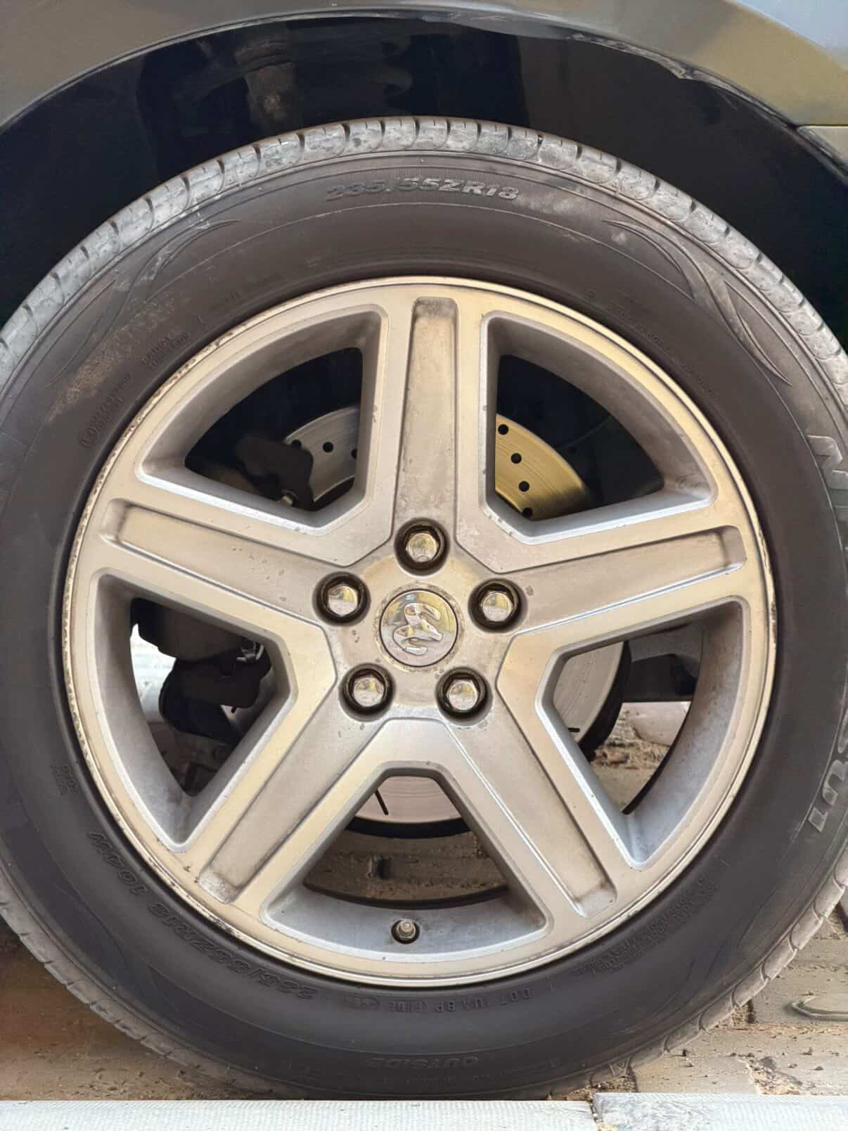 Dodge Chrysler 1 Piston - 320mm Front Drilled and Slotted Brake Disc Rotors by PowerStop Evolution (Charger Challenger RWD Chrysler 300 Magnum) (AR8358XPR)