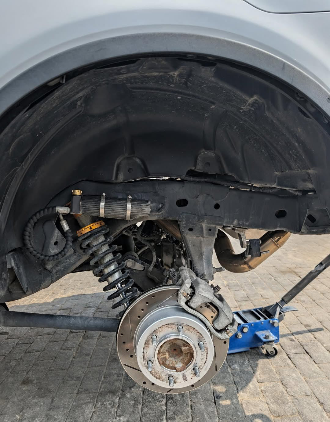 Ford Bronco and Ranger 308x24mm Rear Drilled and Slotted Brake Disc Rotors by PowerStop Evolution AR85199XPR