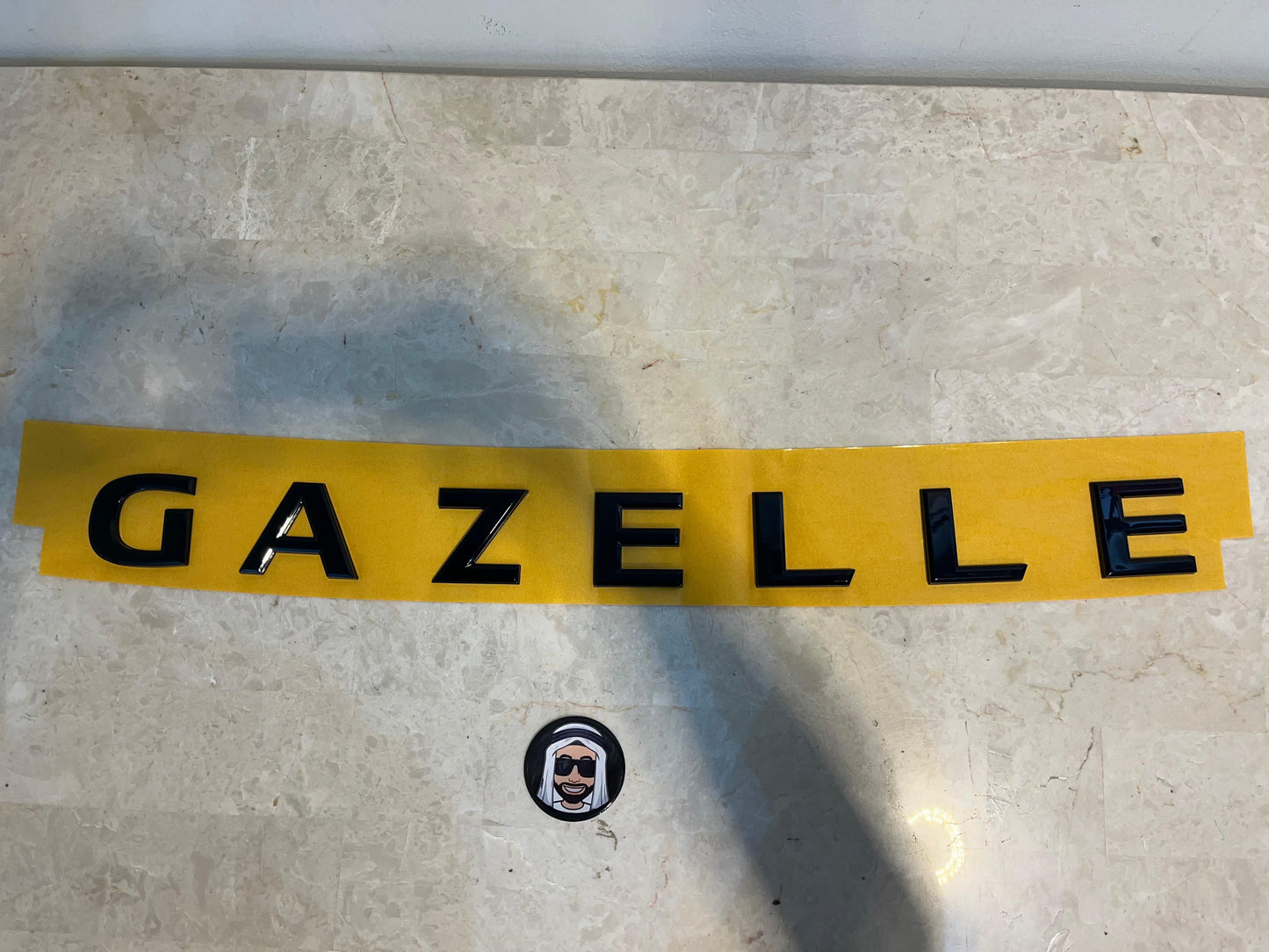 GAZELLE Black Hood Emblem Badge - Nissan Patrol Y61 VTC GU