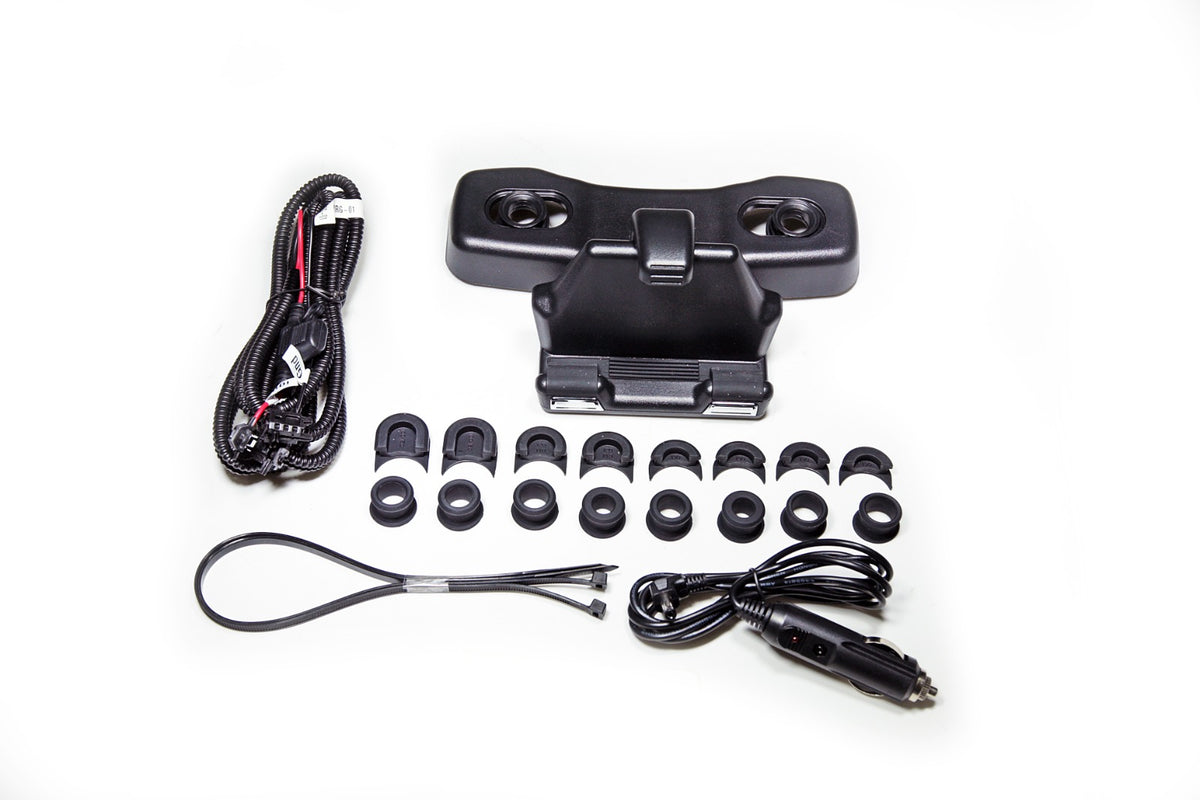 Rear Seat Wireless Charger and Phone Holder (Black)