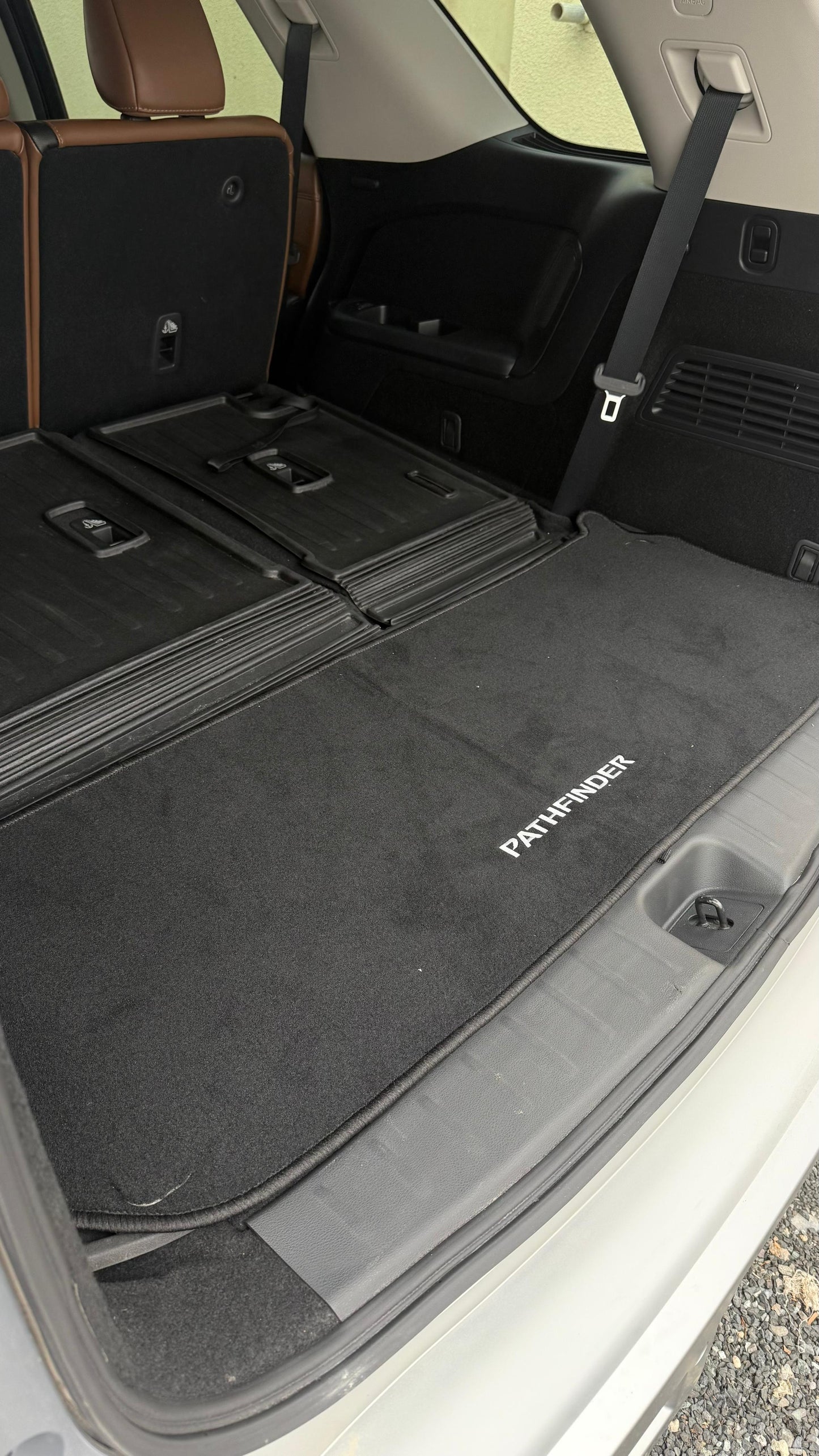 Nissan Pathfinder 2022-2025 OEM Trunk Floor Mats with Logo