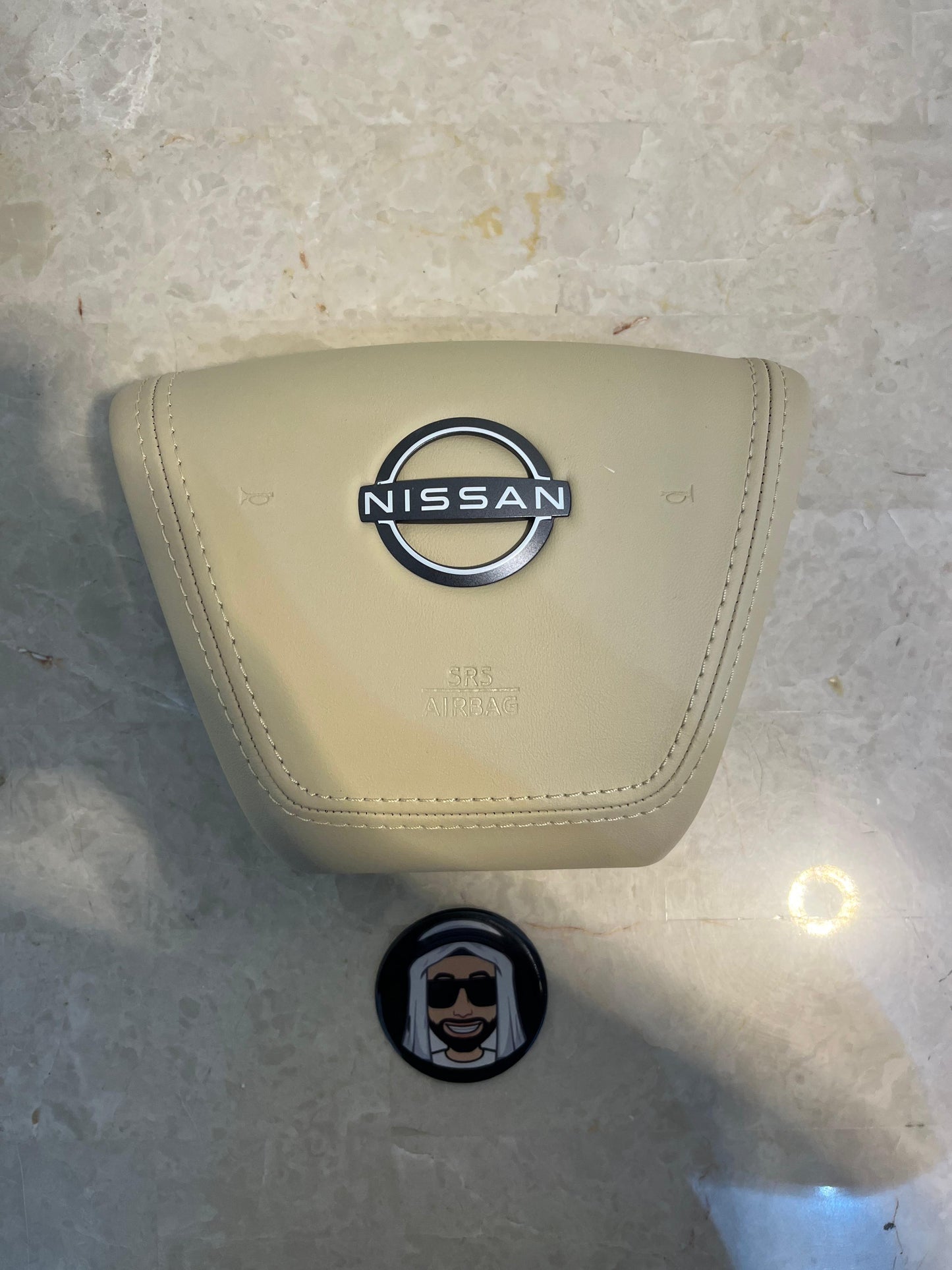 Y62 2018-2024 Beige Airbag Cover - Nissan Patrol