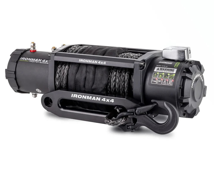 Ironman 4x4 Frontier 5.5 Ton Electric Winch with Synthetic Rope & Wireless Remote