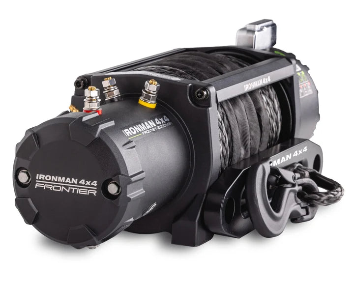 Ironman 4x4 Frontier 5.5 Ton Electric Winch with Synthetic Rope & Wireless Remote