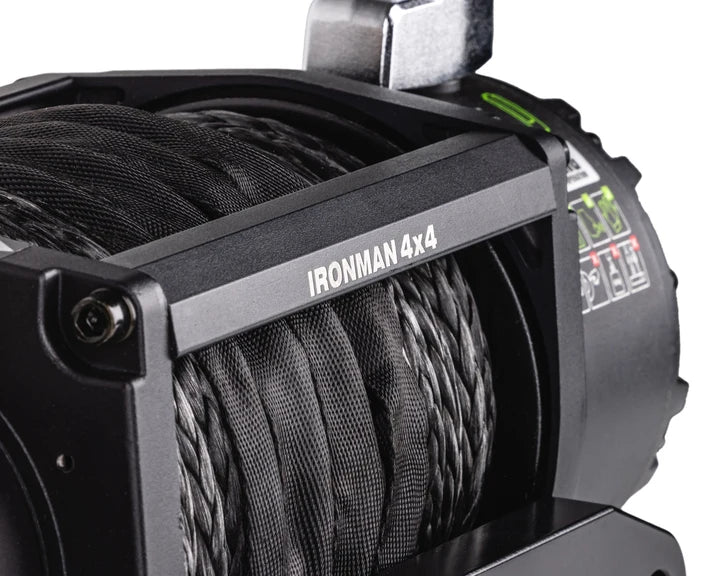 Ironman 4x4 Frontier 5.5 Ton Electric Winch with Synthetic Rope & Wireless Remote