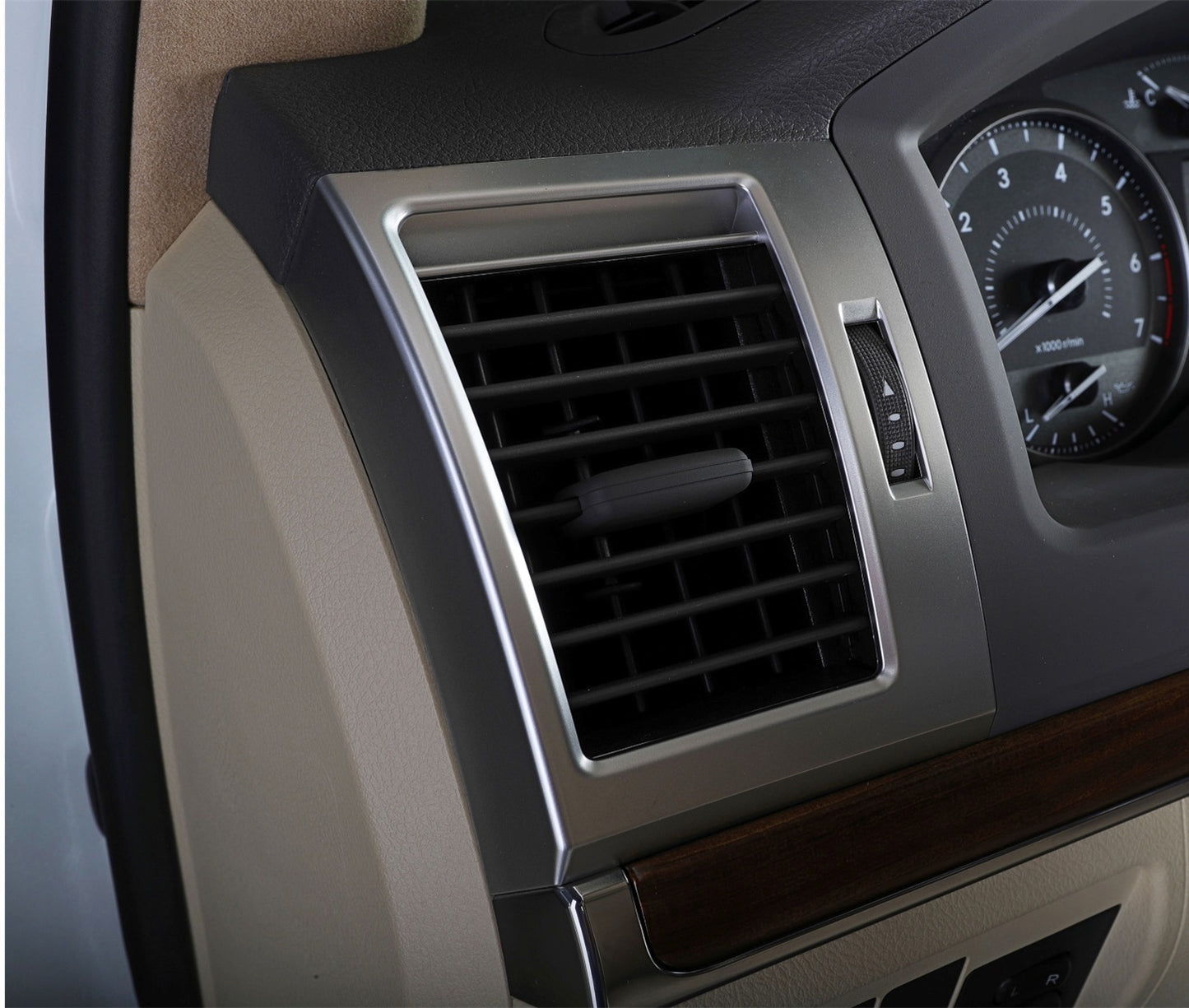 Silver Interior Dash Trim Kit for Toyota Land Cruiser LC200