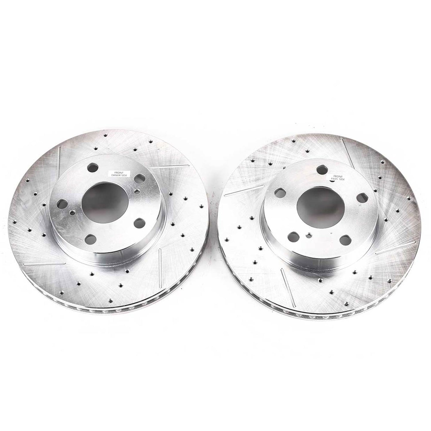 Front Drilled and Slotted Brake Disc Rotors by PowerStop Evolution JBR1120XPR