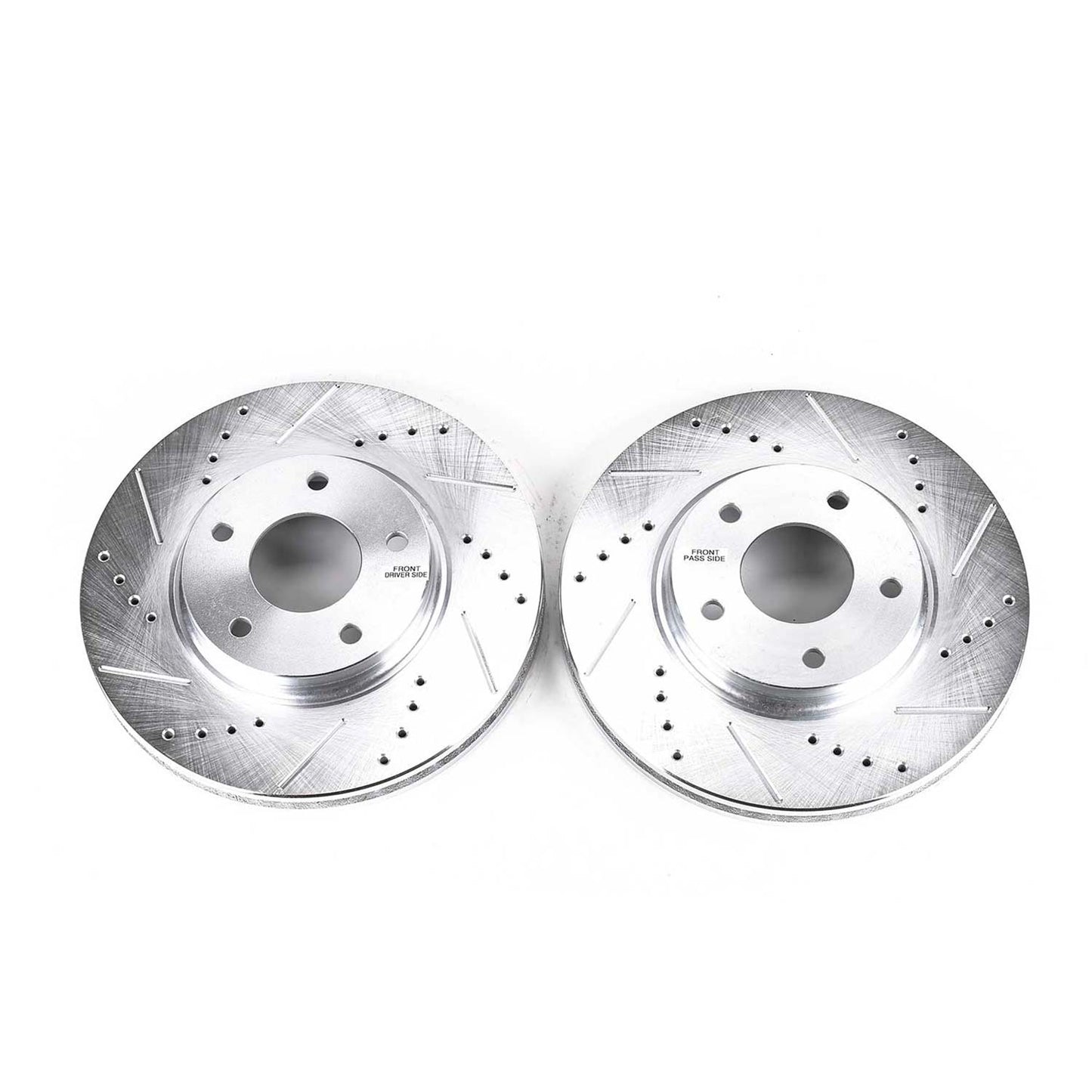 Front Drilled and Slotted Brake Disc Rotors by PowerStop Evolution JBR1129XPR