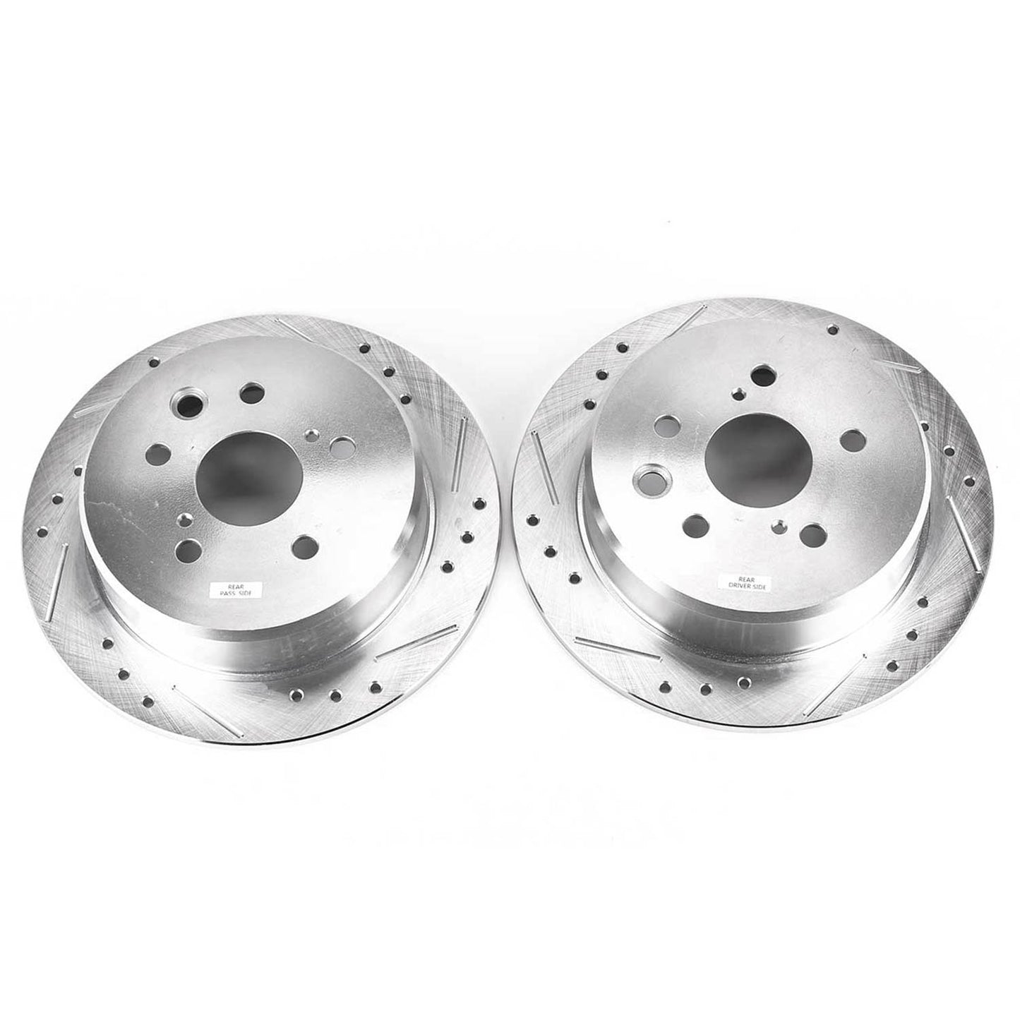 Rear Drilled and Slotted Brake Disc Rotors by PowerStop Evolution JBR1151XPR
