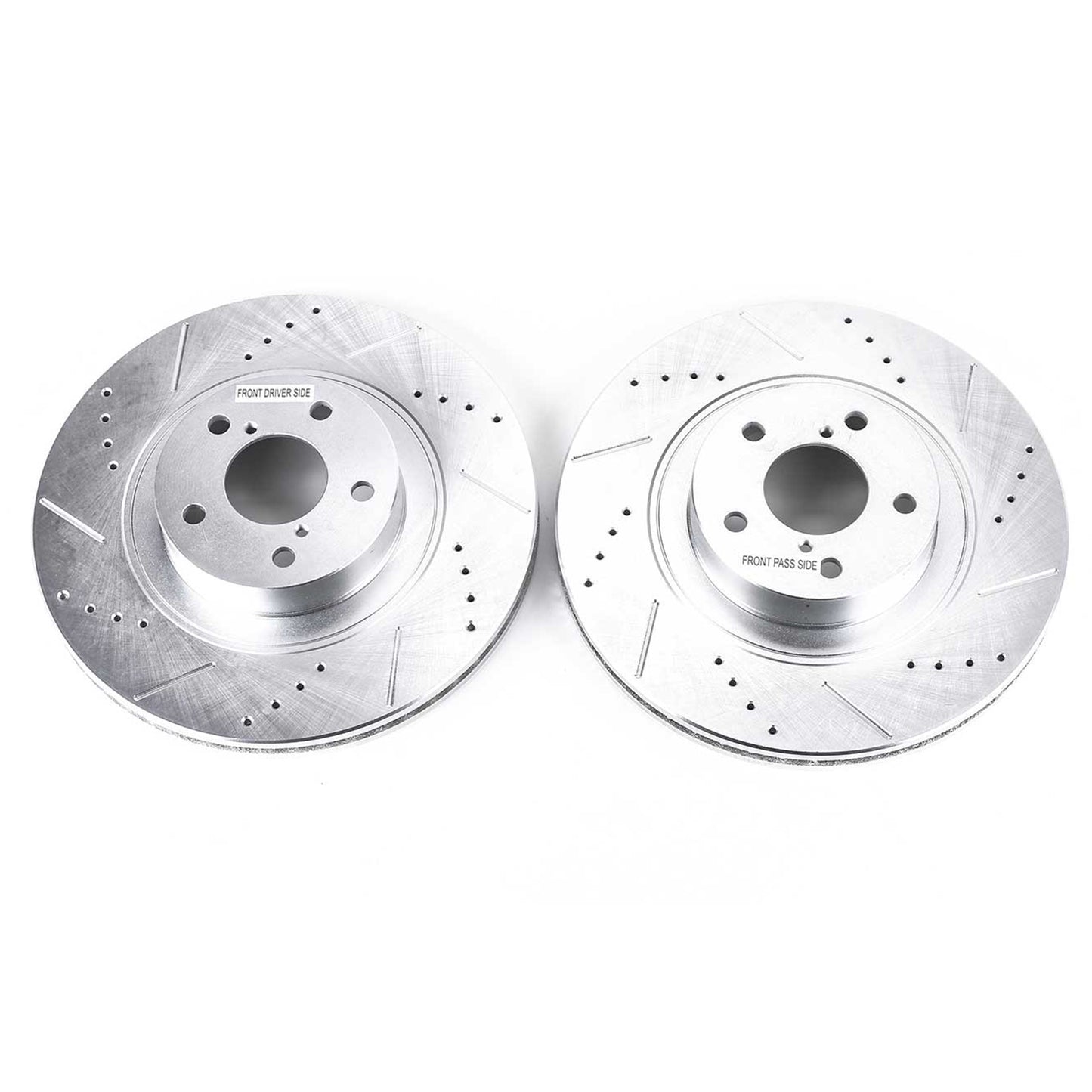 Subaru Toyota 292x24mm Front Drilled and Slotted Brake Disc Rotors by PowerStop Evolution JBR1165XPR