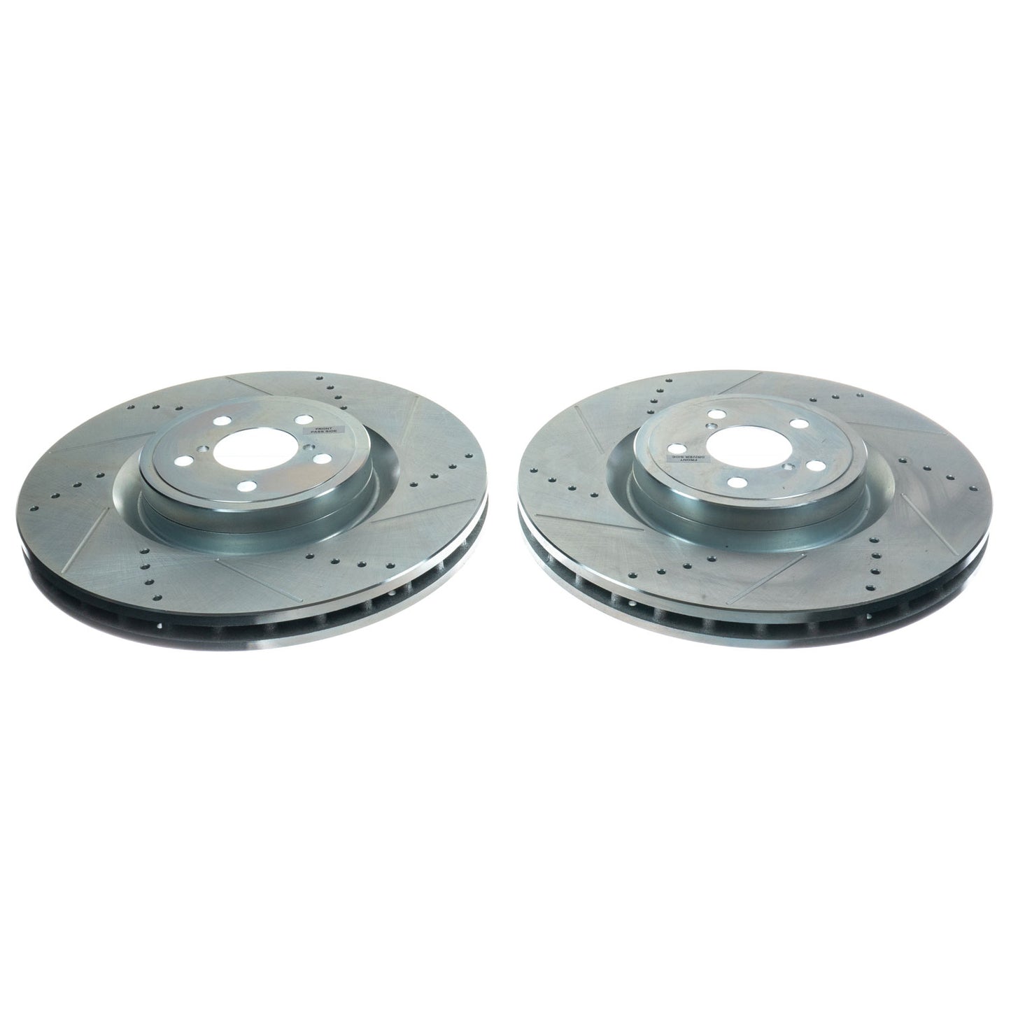 Front Drilled Slotted Brake Rotors PowerStop Evolution JBR1179XPR