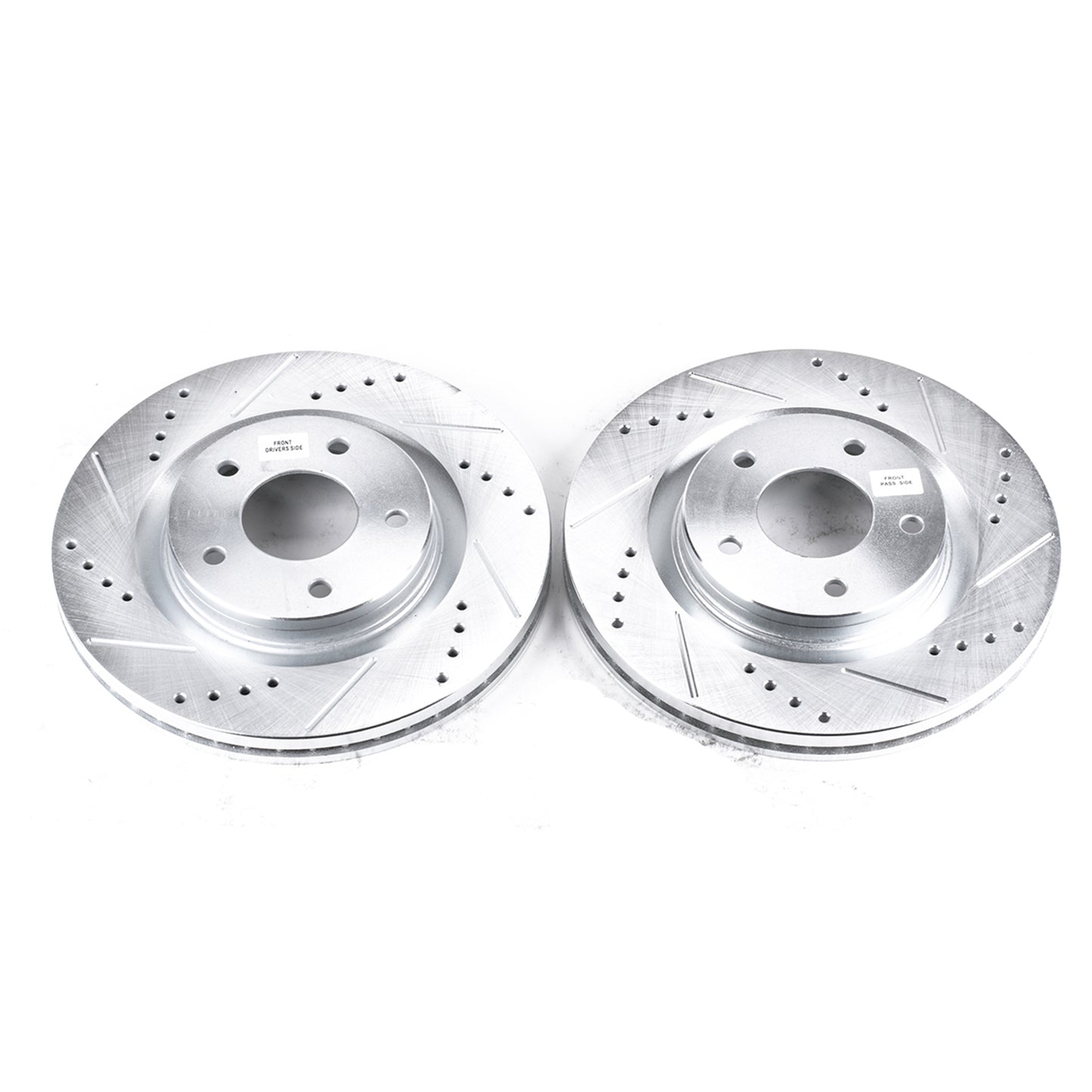 Front Drilled Slotted Brake Rotors PowerStop Evolution JBR1538XPR