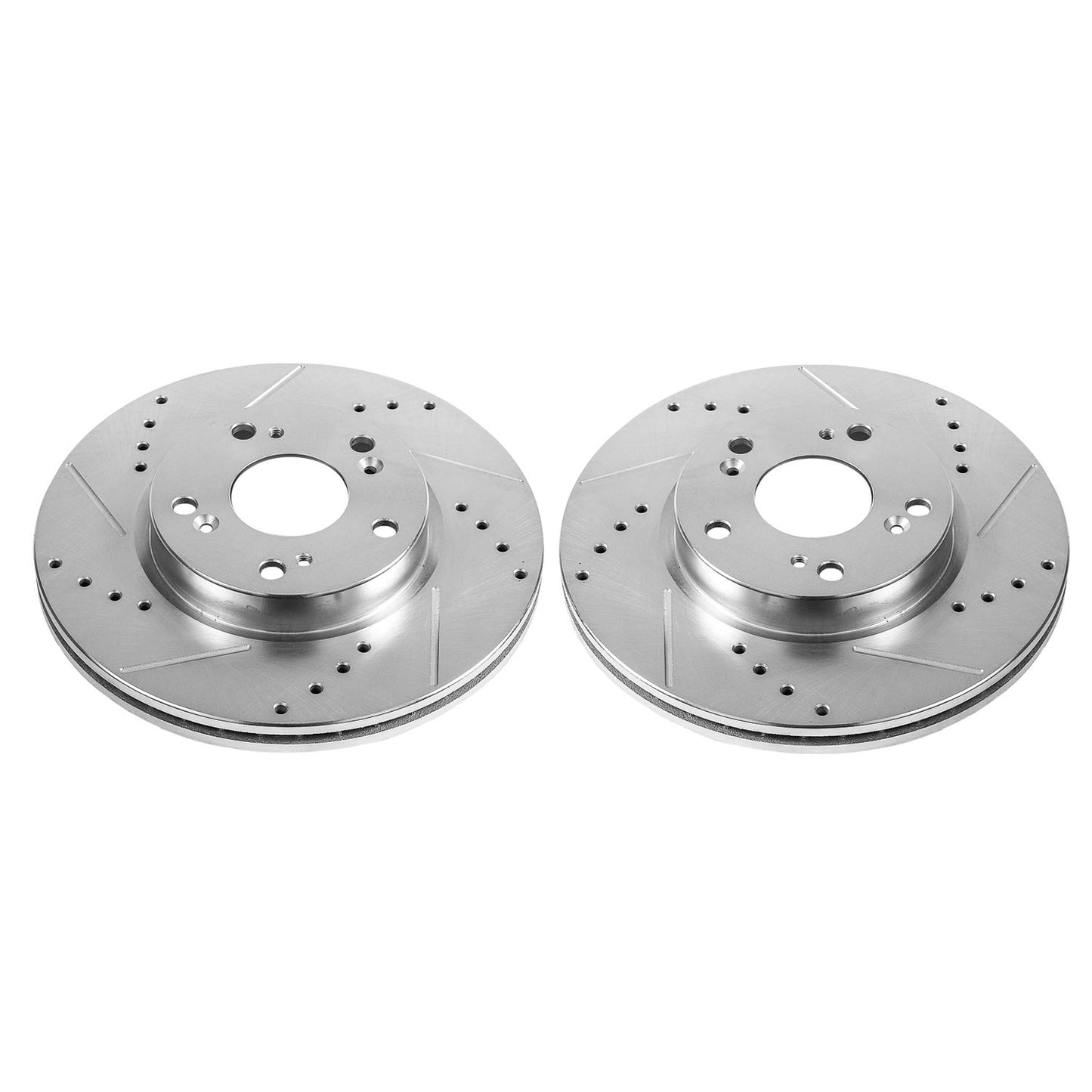 Front Drilled and Slotted Brake Disc Rotors by PowerStop Evolution JBR1556XPR