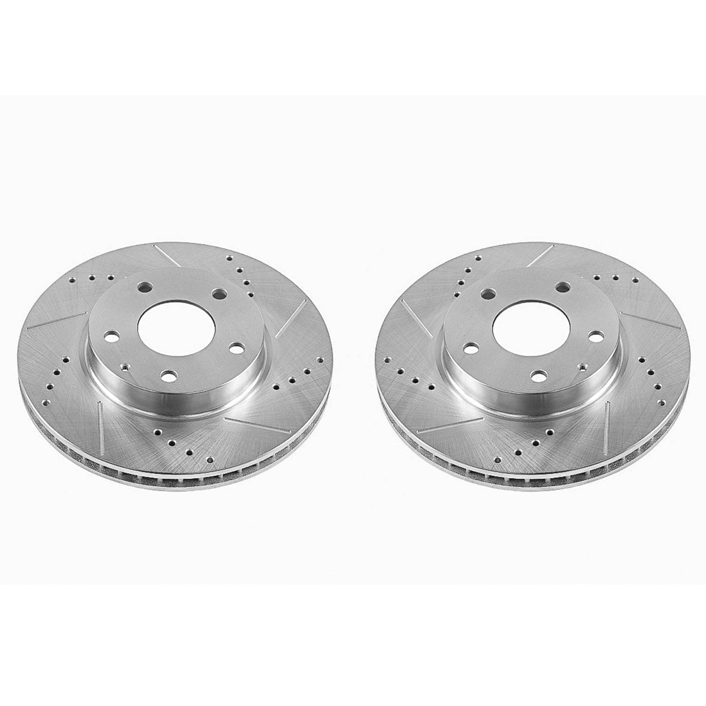 Front Drilled and Slotted Brake Disc Rotors by PowerStop Evolution JBR1599XPR