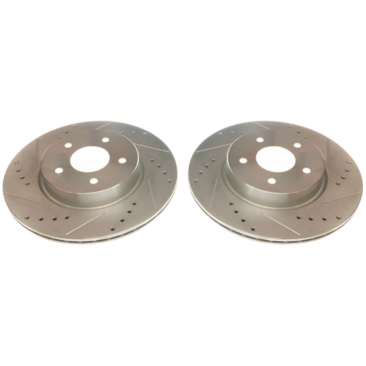 Rear 308x16mm Drilled Slotted Brake Rotors PowerStop Evolution JBR1775XPR